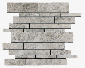 Silver Shadow Marble Mosaic Tile Strips - Concrete, HD Png Download, Transparent PNG