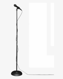 Round Base Microphone Stand With Adjustable Height - Monochrome, HD Png Download, Transparent PNG