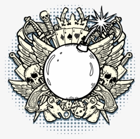 Transparent Graffiti Clipart - Cool Tattoo Coloring Pages, HD Png Download, Transparent PNG