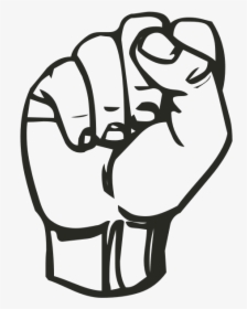 Raised Fist - S Sign Language Clipart, HD Png Download, Transparent PNG
