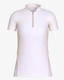 Ruffle Collar Golf Shirt - Polo Shirt, HD Png Download, Transparent PNG