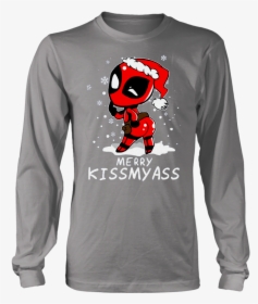 Merry Kiss My Ass Sexy Santa Deadpool Christmas Shirts - Tshirt Gary Holt, HD Png Download, Transparent PNG