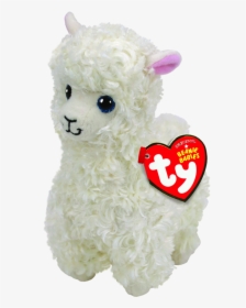 Lily The Cream Llama Regular Beanie Babies   Title - Lily Llama Beanie Boo, HD Png Download, Transparent PNG