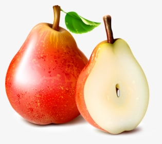 Red Pears Fruit, HD Png Download, Transparent PNG