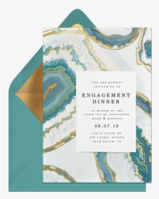 Marble Engagement Party Design - Agate Bridal Shower Invitation, HD Png Download, Transparent PNG