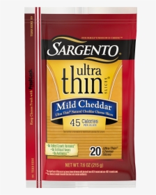 Sargento® Mild Natural Cheddar Cheese Ultra Thin® Slices - Sargento Cheese, HD Png Download, Transparent PNG