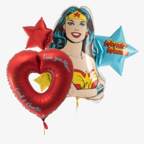 Wonder Woman With Open Heart - Balloon Wonder Woman Png, Transparent Png, Transparent PNG