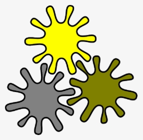 Gears, Gearbox, Melted, Splash, Colors, Cogwheels - Splash Yellow Blue Red Png, Transparent Png, Transparent PNG