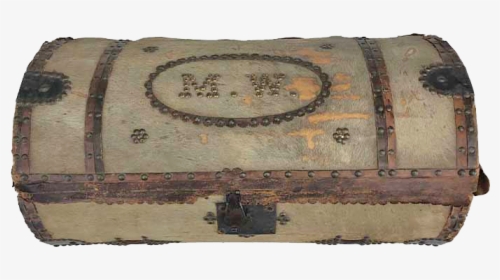 Round Antique Horsehide Stagecoach Trunk - Satchel, HD Png Download, Transparent PNG