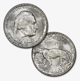 1927 Vermont Silver Commemorative Half Dollar, HD Png Download, Transparent PNG