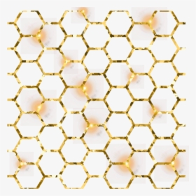 #honeycomb #pattern #bees #honeybee #goldsparkle #beehive - Mesh, HD Png Download, Transparent PNG