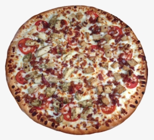Grilled White Chicken, Crispy Smoked Bacon, Fresh Tomatoes, - California-style Pizza, HD Png Download, Transparent PNG