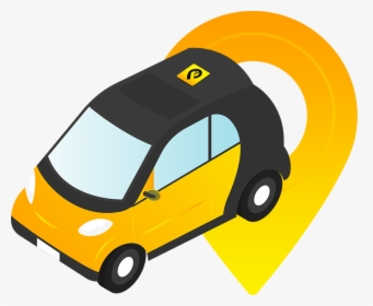 On-demand Taxi Booking App Allows Riders To Book Ride - City Car, HD Png Download, Transparent PNG