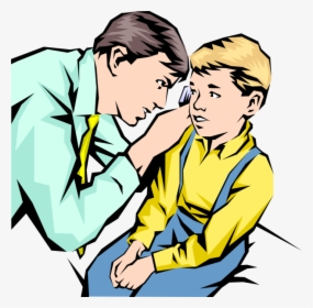 Vector Illustration Of Doctor With Young Patient Uses - Love, HD Png Download, Transparent PNG
