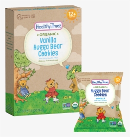 Vanilla Hugga Bear Cookies Image - Healthy Times Organic Honey Graham Bears, HD Png Download, Transparent PNG
