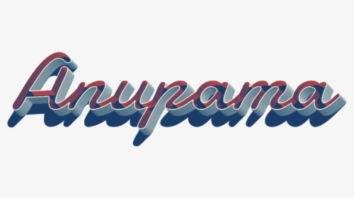 Anupama 3d Letter Png Name - Calligraphy, Transparent Png, Transparent PNG