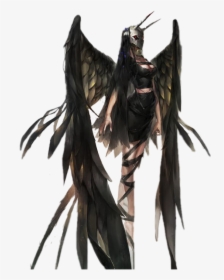 Demon Girl Demon Anime Sticker Vajola Png Anime Girl - Anime Girl Fallen Angel, Transparent Png, Transparent PNG
