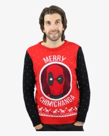 Marvel Official Deadpool Merry Chimichanga Christmas - Deadpool Merry Chimichanga, HD Png Download, Transparent PNG