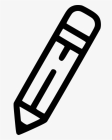 Pencil Edit Draw Design Eraser - Pencil Icon Transparent, HD Png Download, Transparent PNG