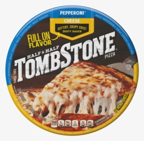 Tombstone Half & Half Pepperoni & Cheese Frozen Pizza - Tombstone Pepperoni And Sausage Pizza, HD Png Download, Transparent PNG