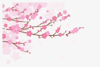 Cherry Blossom Pink Background, HD Png Download, Transparent PNG