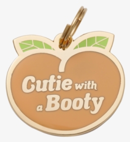 Cutie With A Booty Charm/id Tag - Smykker Til Barnedåb, HD Png Download, Transparent PNG