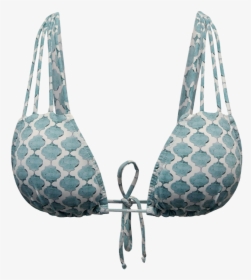 Mar Azul Morocco & Teal Strappy Triangle Bikini Top - Brassiere, HD Png Download, Transparent PNG
