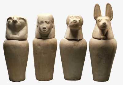Aafenmut Canopic Jars, 664 Bce Ancient Egypt - Ancient Egypt Organ Jar, HD Png Download, Transparent PNG