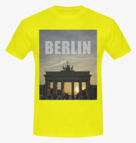 Berlin Brandenburg Gate Sunset 02 Men S Slim Fit T-shirt - Active Shirt, HD Png Download, Transparent PNG