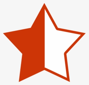 Star Emoji Half, HD Png Download, Transparent PNG