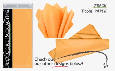Apricot Peach Orange Tangerine Gift Wrap Paper Tissue - Gift Wrapping, HD Png Download, Transparent PNG