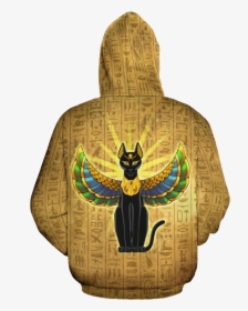 Egyptian Cat All-over Hoodie   Class - Illustration, HD Png Download, Transparent PNG