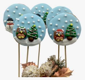 Cookie Pop Owl Snowglobes1 - Chocolate, HD Png Download, Transparent PNG