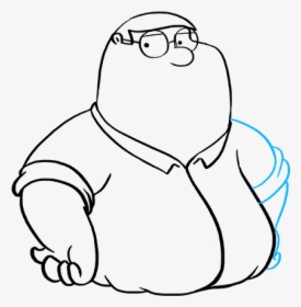 How To Draw Peter Griffin From Family Guy - Peter Griffin Drawing, HD Png Download, Transparent PNG