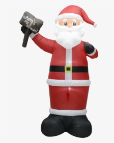 Fashionlite 8 Feet Christmas Xmas Inflatable Placard - Santa Claus, HD Png Download, Transparent PNG