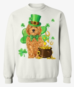 Goldendoodle St Patricks Day Irish Dog T-shirt, Long - Sweater, HD Png Download, Transparent PNG