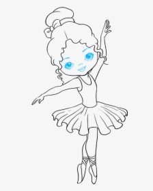How To Draw Ballerina - Cartoon, HD Png Download, Transparent PNG