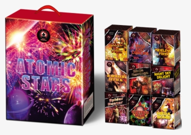 Atomic Stars Firework Cake Pack - Fireworks, HD Png Download, Transparent PNG