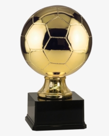 Large Soccer Ball Sport Resin - Gold Soccer Trophy, HD Png Download, Transparent PNG