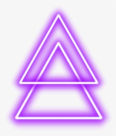 #purple #neon #triangles #2 #bright #light - Neon Triangle Transparent Background, HD Png Download, Transparent PNG