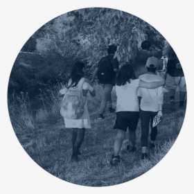 Circle - Girls - Blue - Bw, HD Png Download, Transparent PNG