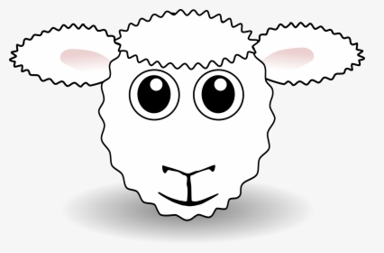 Funny Face White Cartoon - Clipart Clipart Images Sheep Face Cartoon Black, HD Png Download, Transparent PNG