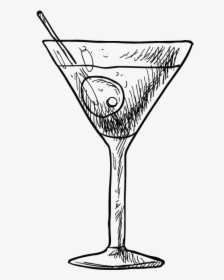 Martini Clipart Retro - Retro Martini Cocktail Clipart, HD Png Download, Transparent PNG