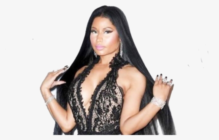 Nicki Minaj With A Long Black Wig - Nicki Minaj, HD Png Download, Transparent PNG
