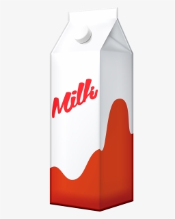 Clip Art Of Milk Carton To Show That Milk Is Processed, HD Png Download, Transparent PNG