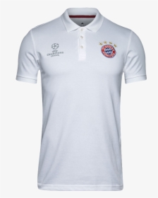 17-18 Bayern Munich Ucl White Polo - Polo Shirt, HD Png Download, Transparent PNG