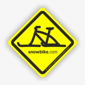Brenter Snowbike Sticker Traffic Sign - Traffic Sign, HD Png Download, Transparent PNG