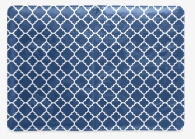 Dark Blue White Quatrefoil Classic Pattern Custom Notebook - Grouse Mountain, HD Png Download, Transparent PNG
