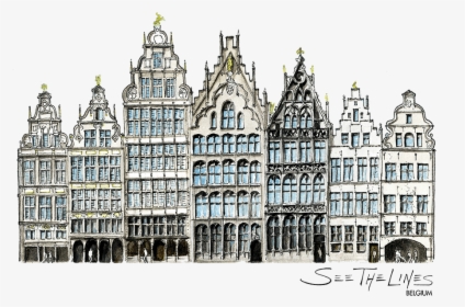 Belgium Antwerpen Main Square - Palace, HD Png Download, Transparent PNG