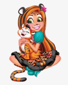 Enchantimals Tanzie Tiger - Enchantimals Tadley Tiger & Kitty Dolls, HD Png Download, Transparent PNG